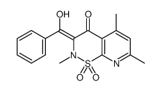 (3Z)-3-[hydroxy(phenyl)methylidene]-2,5,7-trimethyl-1,1-dioxopyrido[3,2-e]thiazin-4-one结构式