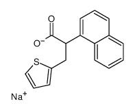 α-(1-Naphtyl)-2-thiophenepropionic acid sodium salt Structure