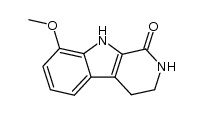 8-methoxy-1-oxo-1,2,3,4-tetrahydro-β-carboline结构式