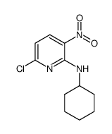 6-chloro-N-cyclohexyl-3-nitropyridin-2-amine结构式