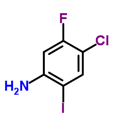4-氯-5-氟-2-碘苯胺结构式