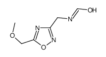 N-[[5-(methoxymethyl)-1,2,4-oxadiazol-3-yl]methyl]formamide Structure