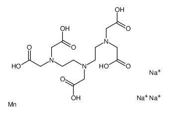 trisodium [N,N-bis[2-[bis(carboxymethyl)amino]ethyl]glycinato(5-)]manganate(3-)结构式