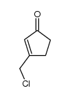 3-(chloromethyl)-2-cyclopenten-1-one Structure
