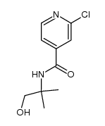 2-Chloroisonicotinoyl(2-hydroxy-1,1-dimethylethyl)amide结构式