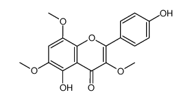 5,4'-dihydroxy-3,6,8-trimethoxyflavone结构式
