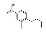 4-丁基-3-碘苯甲酸结构式