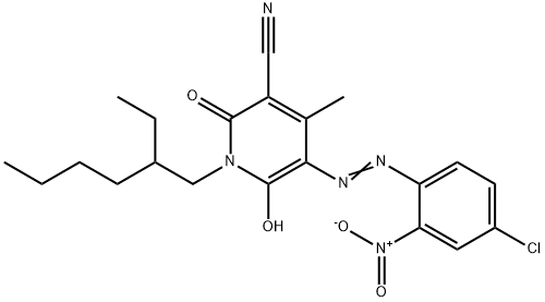 5-(4-Chloro-2-nitrophenylazo)-3-cyano-1-(2-ethylhexyl)-6-hydroxy-4-methyl-2-pyridone picture