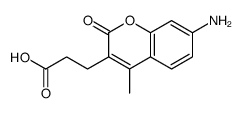 3-(7-amino-4-methyl-2-oxochromen-3-yl)propanoic acid结构式