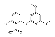 2-chloro-6-(4,6-dimethoxypyrimidin-2-yl)oxybenzoic acid结构式