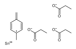 [(4-methylphenyl)methyl-di(propanoyloxy)stannyl] propanoate结构式