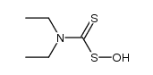 N,N-diethylcarbamothio(thioperoxoic )O-amide Structure