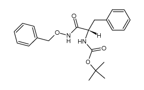 [1-[(benzyloxy)carbamoyl]-2-phenylethyl]carbamic acid tert-butyl ester Structure