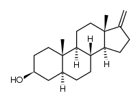 17-Methylene-3β-hydroxy-5α-androstane结构式
