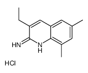 3-ethyl-6,8-dimethylquinolin-2-amine,hydrochloride Structure