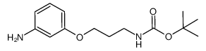 [3-(3-aminophenoxy)propyl]carbamic acid tert-butyl ester Structure