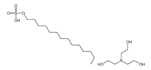 Tetradecyl hydrogen sulfate-2,2',2''-nitrilotriethanol (1:1)结构式