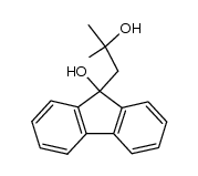 1-(9-hydroxy-9-fluorenyl)-2-methyl-2-propanol结构式