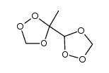 3-methyl-3-(1,2,4-trioxolan-3-yl)-1,2,4-trioxolane Structure