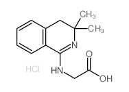 2-[(3,3-dimethyl-4H-isoquinolin-1-yl)amino]acetic acid,hydrochloride Structure