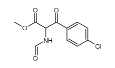 N-[2-(4-chlorophenyl)-1-methoxycarbonyl-2-oxoethyl]formamide结构式