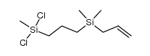 allyl(3-(dichloro(methyl)silyl)propyl)dimethylsilane结构式