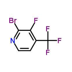 3-Fluoro-2-Bromo-4-(trifluoromethyl)pyridine结构式