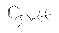 tert-butyl((2-ethyl-3,4-dihyro-2H-pyran-2-yl)methoxy)dimethylsilane结构式