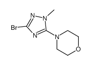 4-(3-溴-1-甲基-1H-1,2,4-三唑-5-基)吗啉结构式