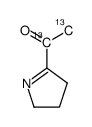 2-Acetyl-4,5-dihydro-3H-pyrrole-13C2 Structure