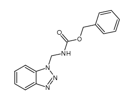benzyl N-(1H-benzotriazol-1-ylmethyl)carbamate Structure