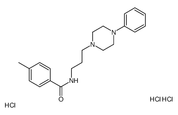 4-methyl-N-[3-(4-phenylpiperazin-1-yl)propyl]benzamide,trihydrochloride Structure
