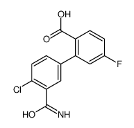 2-(3-carbamoyl-4-chlorophenyl)-4-fluorobenzoic acid结构式