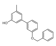 3-methyl-5-(3-phenylmethoxyphenyl)phenol结构式