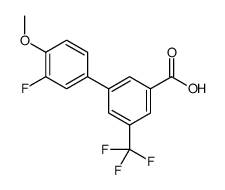 3-(3-fluoro-4-methoxyphenyl)-5-(trifluoromethyl)benzoic acid Structure