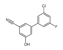 3-(3-chloro-5-fluorophenyl)-5-hydroxybenzonitrile结构式