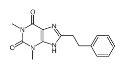 1,3-dimethyl-8-(2-phenylethyl)-7H-purine-2,6-dione Structure