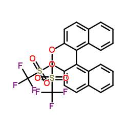 |R|-(-)-1,1'-Bi-2-naphthol Bis(trifluoromethanesulfonate) Structure