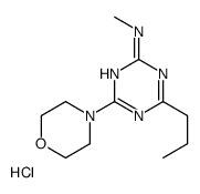 N-methyl-4-morpholin-4-yl-6-propyl-1,3,5-triazin-2-amine,hydrochloride Structure