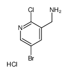 (5-Bromo-2-chloro-pyridin-3-yl)-methylamine hydrochloride结构式