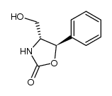 (4R,5R)-4-(hydroxymethyl)-5-phenyloxazolidin-2-one结构式