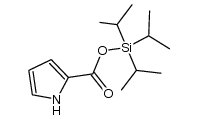 triisopropylsilyl pyrrole-2-carboxylate结构式