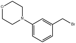 4-(3-(溴甲基)苯基)吗啉结构式