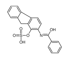 N-1-sulfooxy-2-benzoylaminofluorene结构式