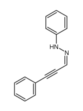 (Z)-1-phenyl-2-(3-phenylprop-2-yn-1-ylidene)hydrazine Structure