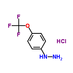 (4-(Trifluoromethoxy)phenyl)hydrazine hydrochloride structure