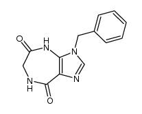 1-benzyl-4,5,7,8-tetrahydro-6H-imidazo[5,4-e][1,4]diazepine-4,7-dione结构式