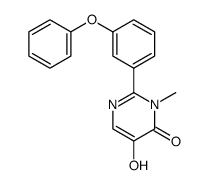 5-hydroxy-3-methyl-2-(3-phenoxypheny1)pyrimidin-4(3H)-one Structure