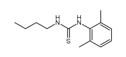 1-butyl-3-(2,6-dimethylphenyl)thiourea结构式