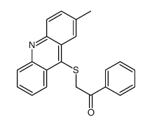 2-(2-methylacridin-9-yl)sulfanyl-1-phenyl-ethanone Structure